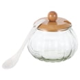 thumbnail image 1 of OULII 1 Set Glass Kitchen Sugar Storage Pumpkin Jar with Lid for Household Use Transparent, 1 of 8
