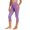 Purple, variant on Girls Gray Capri Leggings High Waisted with Pockets Active Kids Polyester Blend Sizes 120-160,Size 12 T