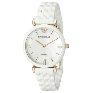 Emporio Armani AR5920 Women's Sport Watch, White & Rose Gold, 39mm