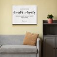 thumbnail image 3 of Modern Bible Verses Canvas Wall Art She is Clothed in Strength and Dignity Proverbs 31:25 Prints Framed Christian Paintings Artwork Ready to Hang Home Decor 15x11.5 Inches, 3 of 6