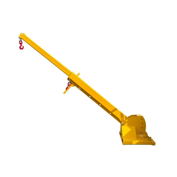 12Ft Forklift Telescopic Boom Arm 4400lb Lift Capacity with Adjustable Tilt Angle