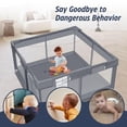 thumbnail image 3 of Baby Playpen Jaobeem para bebés y niños pequeños 127 x 127 cm, 3 of 7
