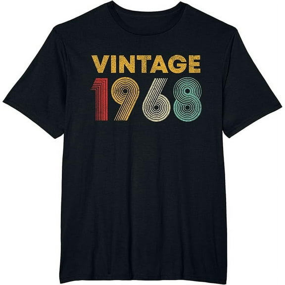 Vintage 1968 55th Birthday Gift Men Women 55 Years Old T-Shirt