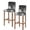 Black, variant on Pink Marble Bar Stool Covers Set of 6, Modern Ombre Abstract Fluid Aesthetic Art Stretch Washable Bar Chair Covers with Backs, Removable Pub Counter Height Chair Cover for Kitchen Dining Room Cafe