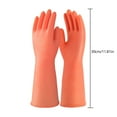thumbnail image 2 of SUSHANG 6PC Silicone Waterproof Gloves Gloves Gloves Washing Hand Rubber Long Cleaning Warm Gloves Kitchen Latex Dish Washing Tool Dishes Gauntlets Kitchen Dining Bar, 2 of 8