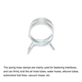thumbnail image 4 of Uxcell Spring Hose Clamp, 65Mn Steel 12mm Low Pressure Air Clip Clamps Fuel Lines Vacuum Hoses, Zinc Plated, 10 Pack, 4 of 6