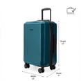 thumbnail image 3 of iFLY Carbon Elite 20" Expandable Hardside Spinner Carry-On Luggage, Teal, 3 of 11