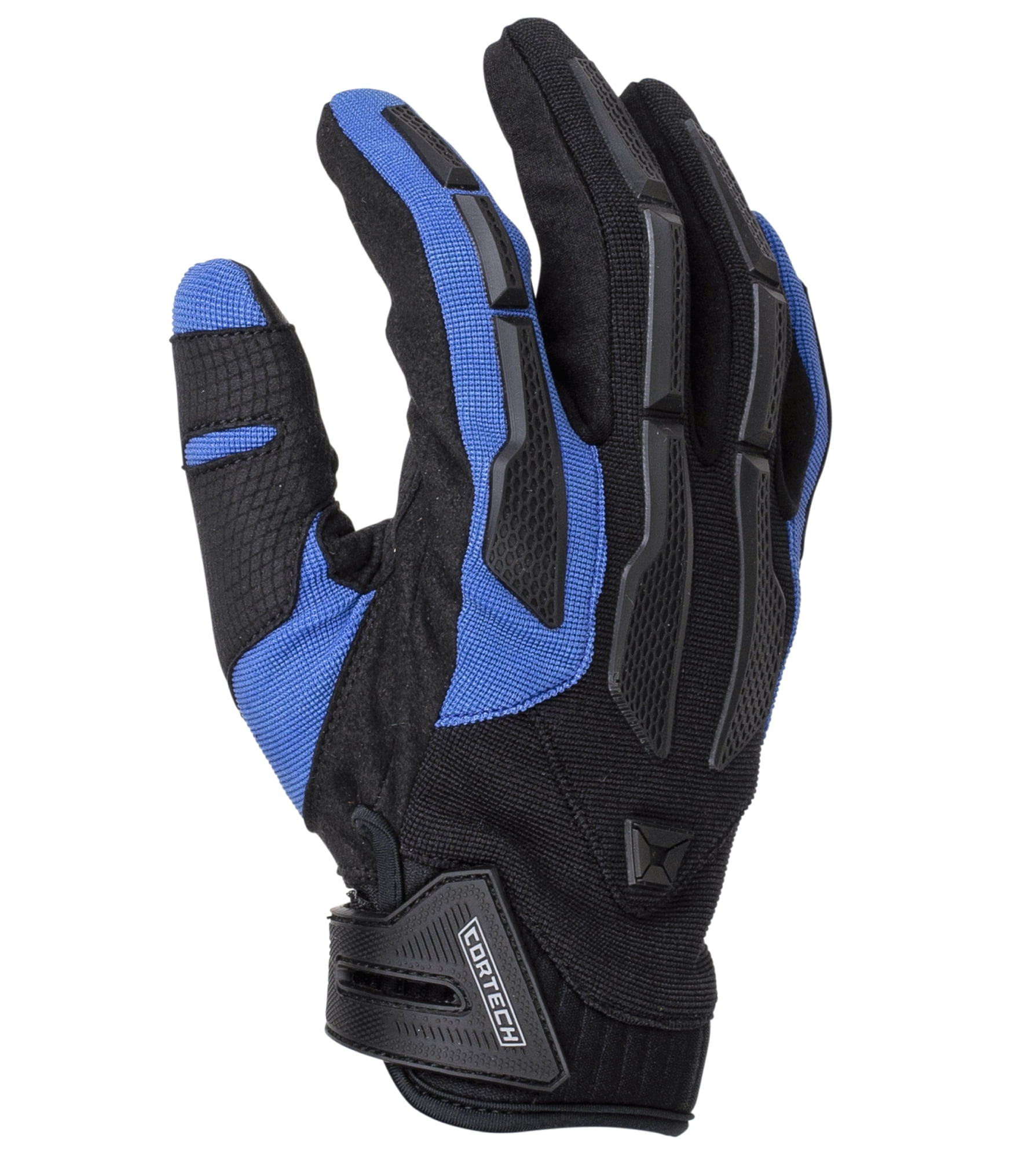 Cortech Aero-Tec Mens Textile Motorcycle Gloves Blue XL