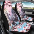 thumbnail image 4 of POLERO Nonslip Front Seat Cover for Van, Washable Breathable Vehicle Seat Covers Polyester 2 Pcs, Horse and Flowers Patterns, 4 of 13