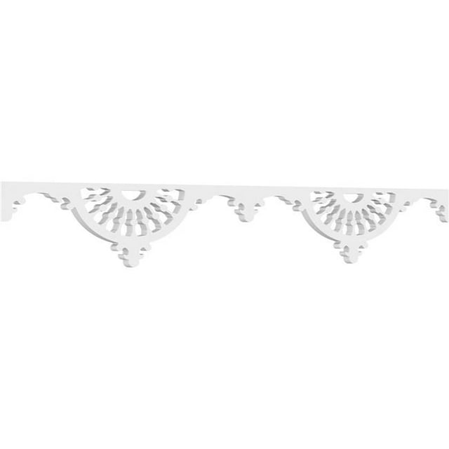 Ekena Millwork RUNP06X0625X48WAG 6 x 48 in. Pitch 0.62 in. Wagon Wheel Architectural Grade PVC Running Trim