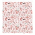 thumbnail image 2 of Ambesonne Floral Shower Curtain, Vintage Garden Print Classic, 69"Wx84"L, Blush Ivory, 2 of 4