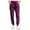 Dark Purple, variant on TTUHYWXI Womens Scrub Pants - Soft Stretch Yoga Style with Pockets, Slim Drawstring Jogger Scrubs (Grey, L)