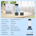 thumbnail image 4 of TTLIFE 4000PPB Hydrogen Water Bottle, 420ml Hydrogen Water Generator, Using SPE and PEM Technology, 1500MAH, 4 of 5