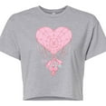 thumbnail image 3 of Marvel Spider-Man - Valentine Heart Web - Juniors Cropped Graphic T-Shirt, 3 of 5