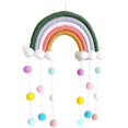 thumbnail image 1 of Macrame Arco Iris colgante de pared decoración del hogar Boho habitación decoración tapiz tejido a mano niños decoración de pared Sailing Electrónica, 1 of 6