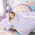 thumbnail image 4 of Manfei Colorful Axolotl 7 Pieces Full Size Bedding Sets,Underwater Amphibian Full Size Bed in a Bag,Colorful Stars Reversible, 4 of 7