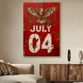 thumbnail image 2 of American Flag Canvas Wall Art - 4th of July Patriotic Canvas Prints, Vintage Artwork Oil Paintings for Living Room Bathroom Bedroom Home Office Decor, 2 of 7