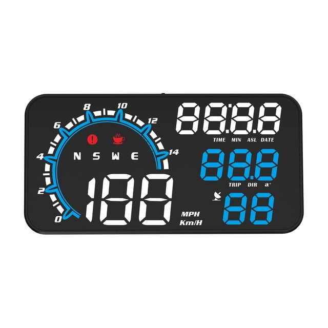 Yeacher Smart HUD Display, 5.5-Inch Universal GPS Head Up Display with Displays Speed, Altitude, Driving