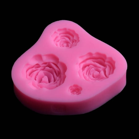 Rose Flower Sugarcraft Silicone Mold Floral Cupcake Kitchen Cake