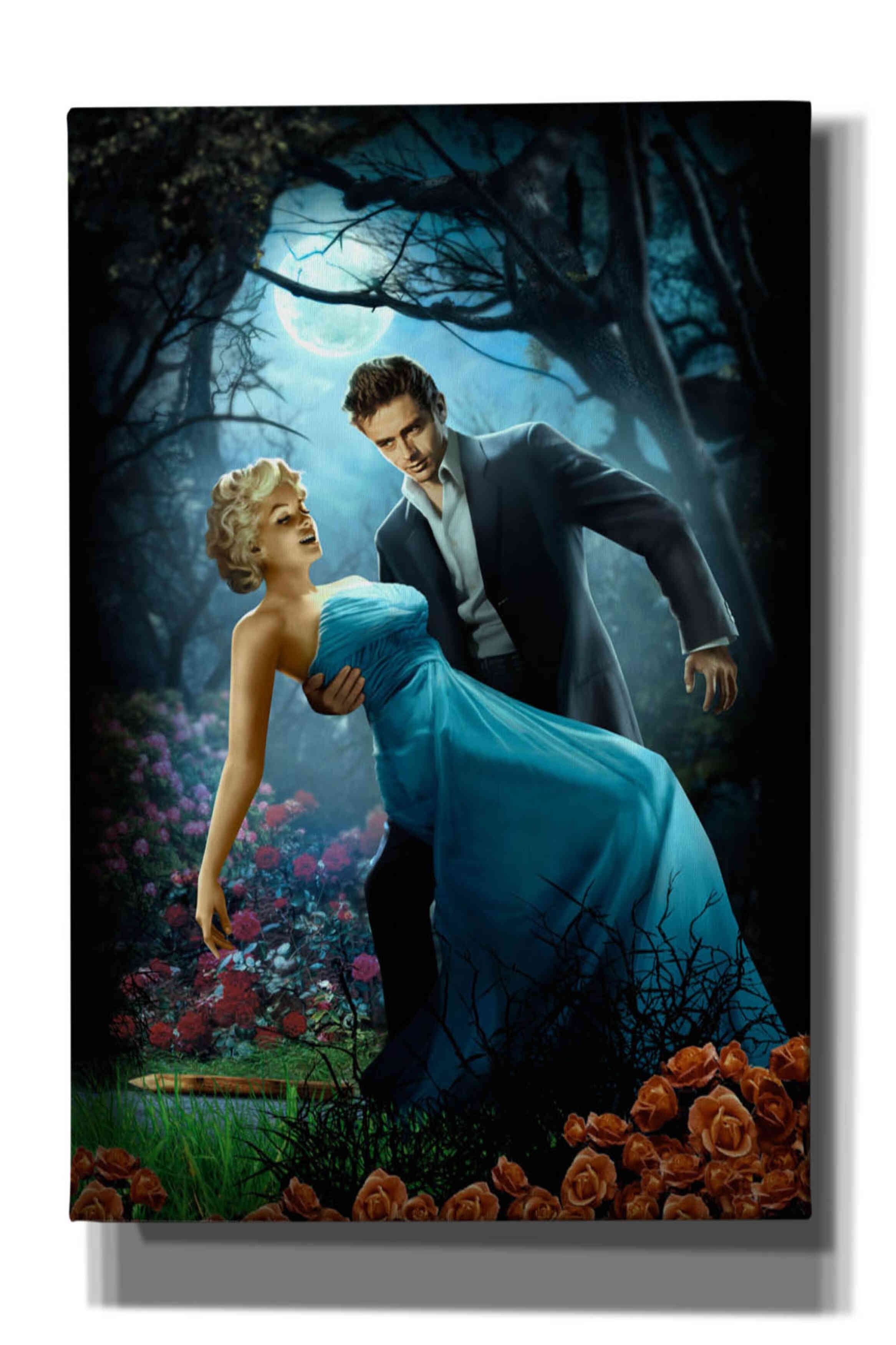 Epic Graffiti 'Machikado Twilight' Canvas Wall Art By Sai Tamiya - 26x34 Inch Stretched Ready To Hang