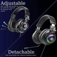 thumbnail image 4 of HP USB Gaming Headset Microphone with Power Button and Volume Controller Switch, Black, 4 of 6