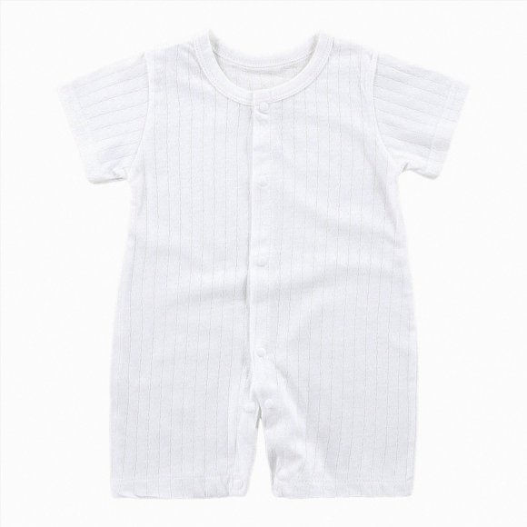COMVALUE Vêtements Décontractés Bébé Garçon Fille Barboteuse Combinaison Tenues Vêtements (Blanc, 12-18 Mois)