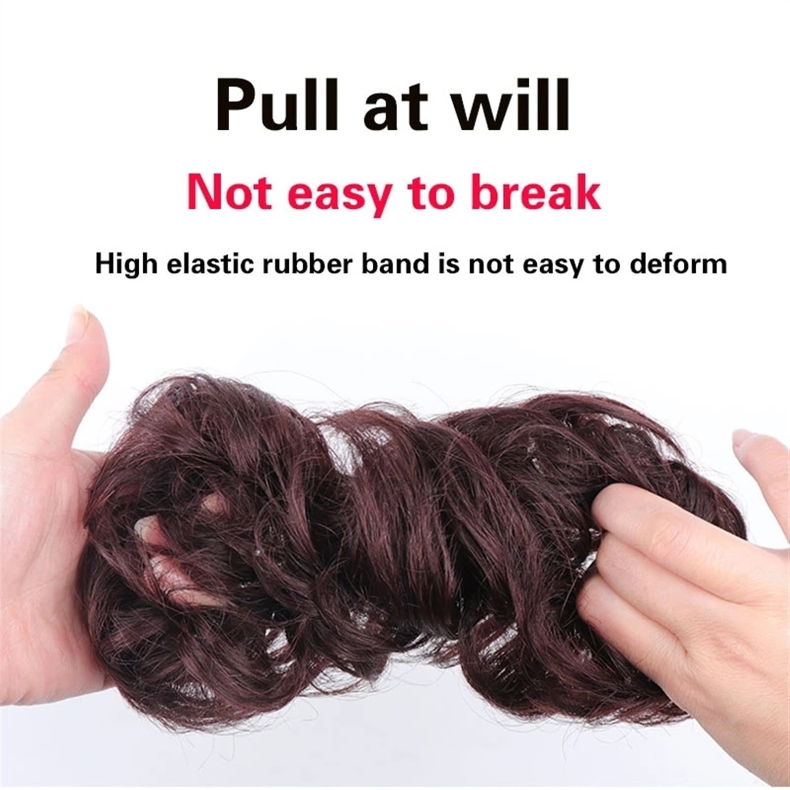 Bun Ponytail Chignon Brazilian Human Hair Curly Wavy Messy Bun Extensions Hair Pieces for Women Messy Bun Hair Piece Hair