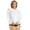 White, variant on Women's Plus Size L/S UPF 50+ Rash Guard, Crew Neck, Long Sleeve (Women's Plus)