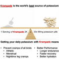 thumbnail image 4 of Krampade High Potassium Electrolytes Powder Orange, 4180mg Electrolytes, 2000mg Potassium, Cramp Relief & Prevention, Cellular Hydration, Better Endurance & Recovery, 19 Servings Bulk Powder, 4 of 8