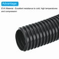 thumbnail image 3 of Uxcell EVA Flexible Vacuum Cleaner Hose, 39 mm Outer Diameter 2M Length Dust Collection Hose Black, 3 of 5