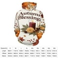 thumbnail image 2 of Happy Thanksgiving Men's Women Vintage 3D Hooded Sweatshirt - All-Season Loose Fit Streetwear, 2 of 6