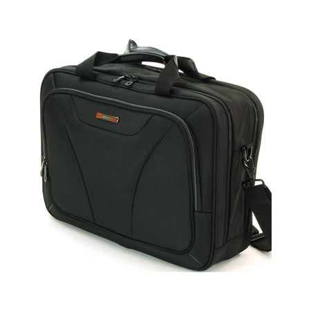 Alpine Swiss Laptop Briefcase Computer Bag Business Case Portfolio Tablet Sleeve Black One (Best Size Laptop For Travel)