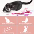 thumbnail image 4 of Juego de 5 juguetes para gatos Lepawit para el día de San Valentín con hierba gatera y campanas, 4 of 7