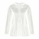 thumbnail image 5 of Tops de encaje para mujer,Blusa tipo túnica de terciopelo con cuello en V para mujer, manga larga, corte holgado, abertura frontal con hebilla y bolsillo, tela de poliéster, sopatenor, 5 of 9
