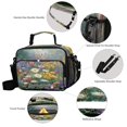 thumbnail image 4 of Insulated Lunch Bag 6L Leak-Proof Lunch Box with Shoulder Strap Multiple Pockets Lunch Tote Vibrant Garden Filled, 4 of 9