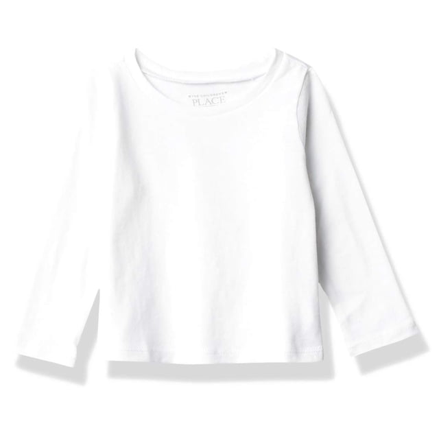 Camiseta The Children's Place de manga larga para bebé niña 2T, paquete de 2