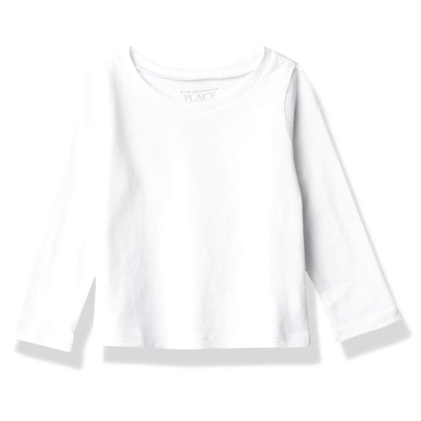 Camiseta The Children's Place de manga larga para bebé niña 2T, paquete de 2