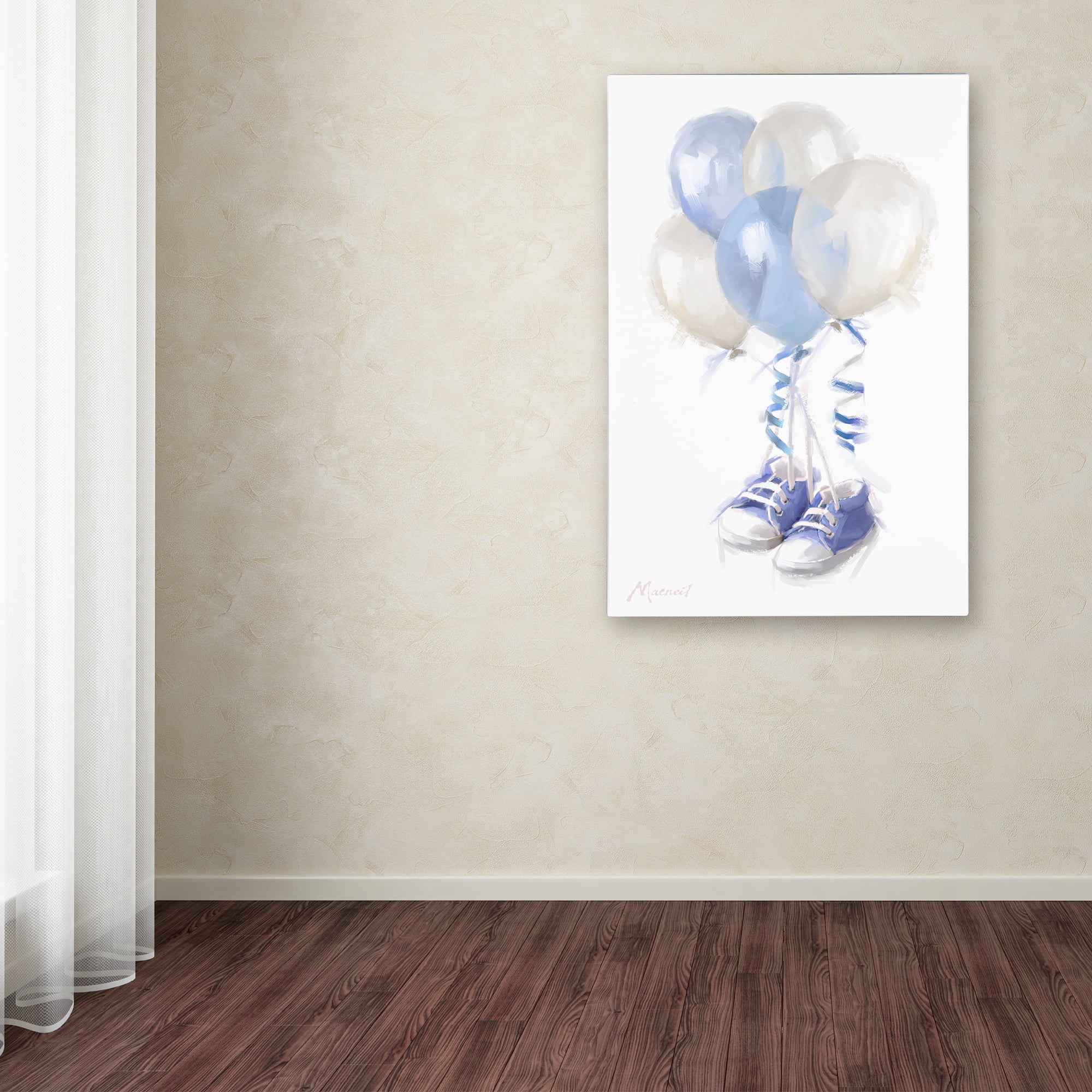 The Macneil Studio 'Blue Booties 2' Canvas Art