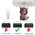 thumbnail image 2 of Unique Bargains 2 Pcs Dust Plug Charm for Lightning Cat Pendants Anti Dust Plugs Light Pink Brown, 2 of 5