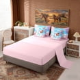 thumbnail image 4 of Erosebridal 3D Horses Twin Bedding Sets for Girls, Pink Cherry Blossoms Bedding Comforter Set, 4 of 6