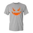 thumbnail image 1 of Vampire Pumpkin Emoticon Sarcastic Humor Graphic Novelty Funny Tall T Shirt, 1 of 1