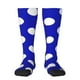 thumbnail image 1 of Balery Blue And White Polka Dot Calcetines novedosos Calcetines deportivos Calcetines hasta la rodilla Calcetines de algodón Calcetines originales y geniales, 1 of 6