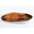 thumbnail image 4 of Men's Antonio Cerrelli Tan Faux Perforated Wingtip Laced Dress Shoes 7006, 4 of 5