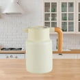 thumbnail image 3 of Double Wall Insulated Thermal Coffee Carafe 1.3L Water Tea Jug Stainless Steel Coffee Pot Milk Kettle for Drom Kitchen Hotel Home Beige, 3 of 8