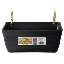 Little Giant Duraflex FF11 Rust Resistant 11" Fence Pig Feeder with Clips, Black