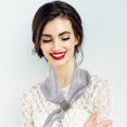 thumbnail image 2 of 2 piezas Bufanda de cuello Bufanda elegante Campo Seda Bufanda Accesorios de ropa para mujeres, 2 of 6