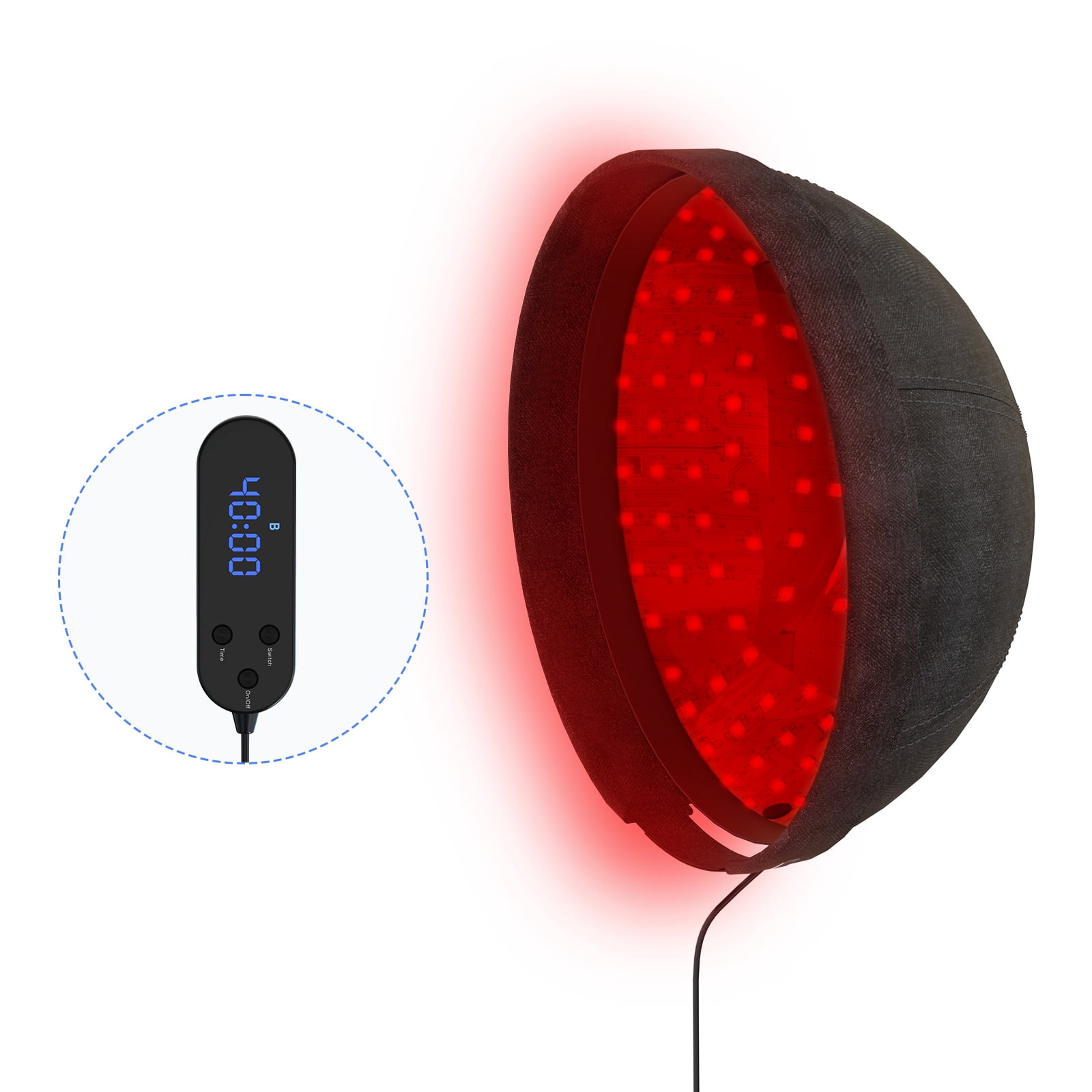 New LED Cap Device- 118 Laser Probes For Fuller-Looking Hair & Scalp Vitality for Men & Women,Two Modes of Red Light and Blue Light
