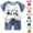 Blue, variant on Toddler Outfits for Boys Summer Pure Cotton Short Sleeve New T Shirt Shorts Set, Sizes 1-9 Years