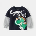 thumbnail image 4 of Boys Cotton Sweatshirts Pullover Crewneck Winter Long Sleeve Dinosaur Printed Tops Shirts 2-3 Years, 4 of 10