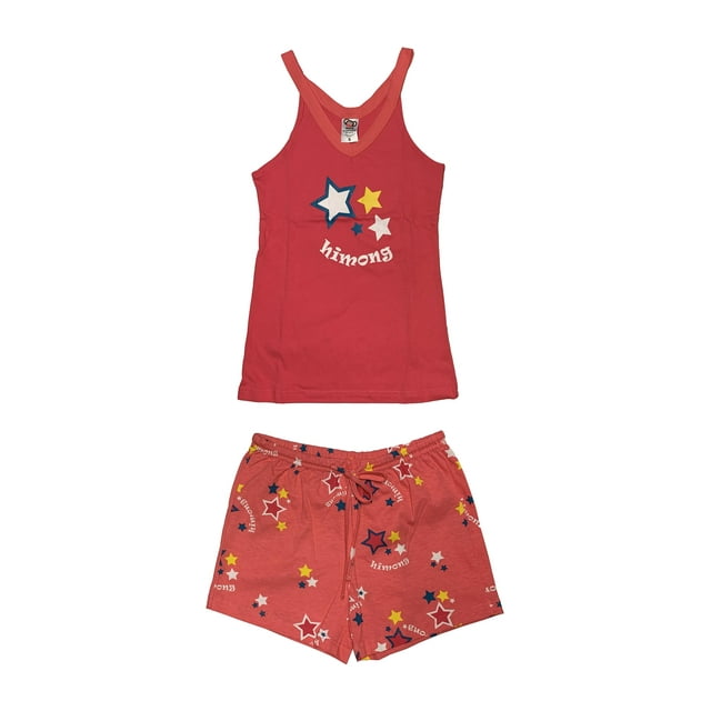 Pijama para Mujer Set de Camiseta Coral y Short Coral Tatys Fashion 8816